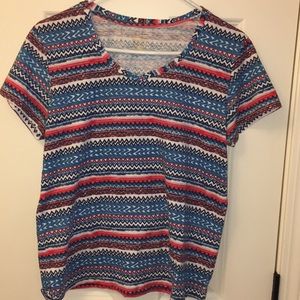 Fun Patterned Striped Shirt.